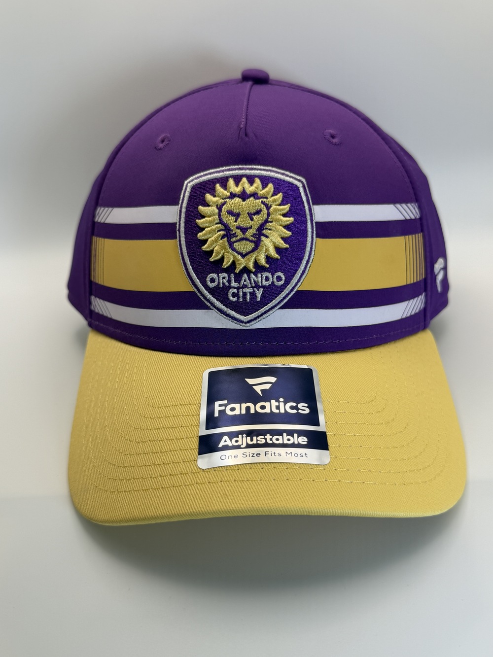 Orlando City Fanatics Adjustable Hat Purple Yellow Strapback One Size